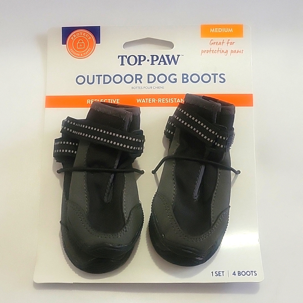 TOP-PAW Set of 4 Booties for Dogs